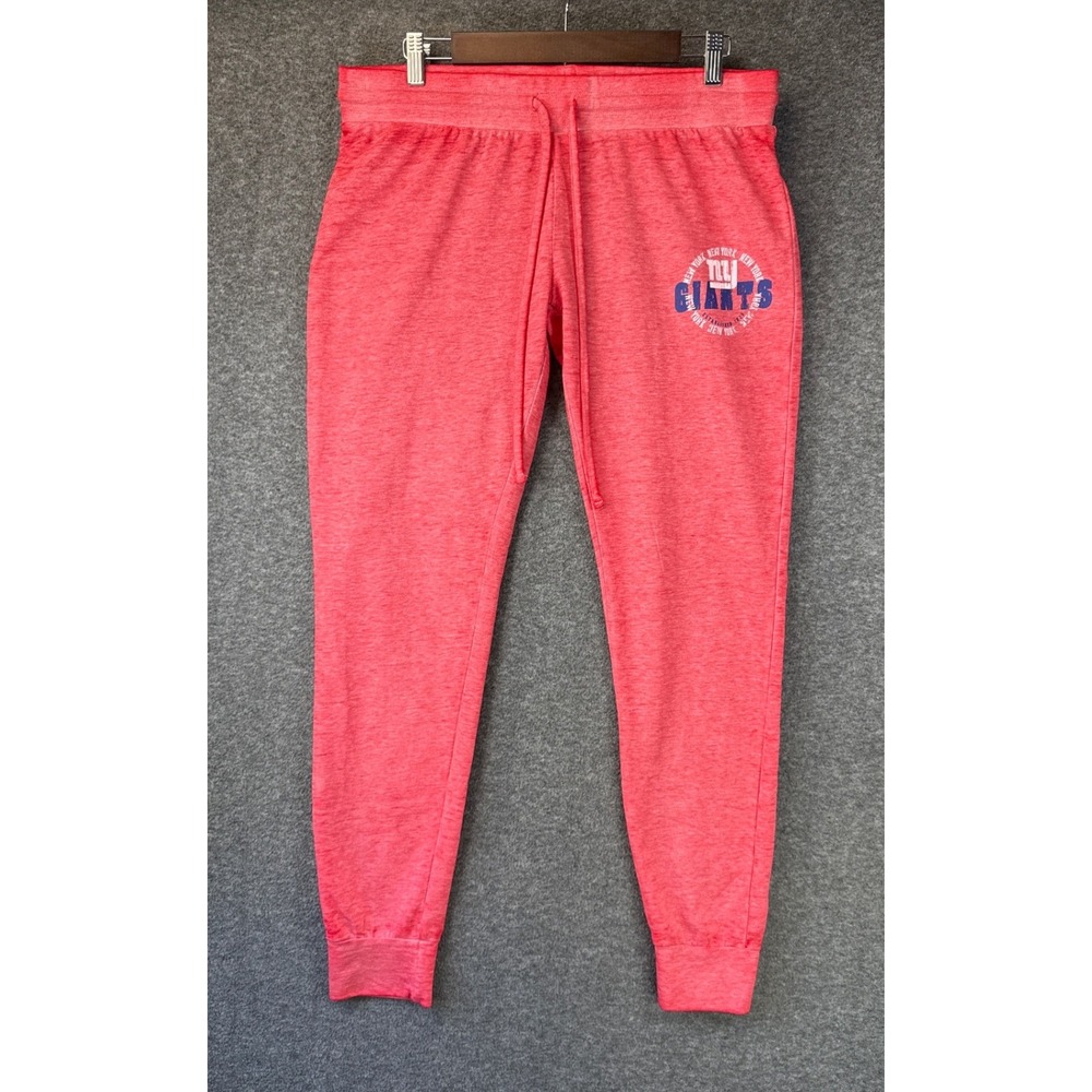 NFL Team Apparel New York Giants Womens M Sleepwear Red Pajama Pants Sleepover